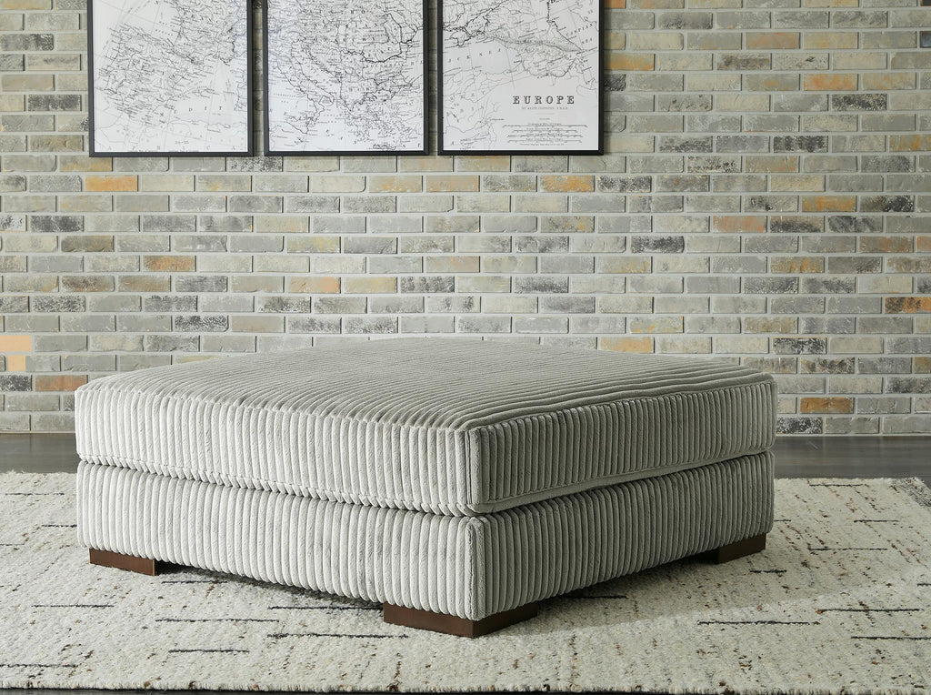 Lindyn Oversized Accent Ottoman - Fog