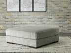 Lindyn Oversized Accent Ottoman - Fog