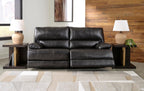 Mountainous Leather Power Reclining Sofa - Eclipse