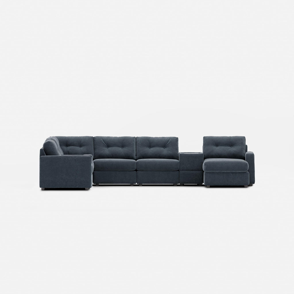 Modular One Right Facing 8-Piece Sectional - Navy
