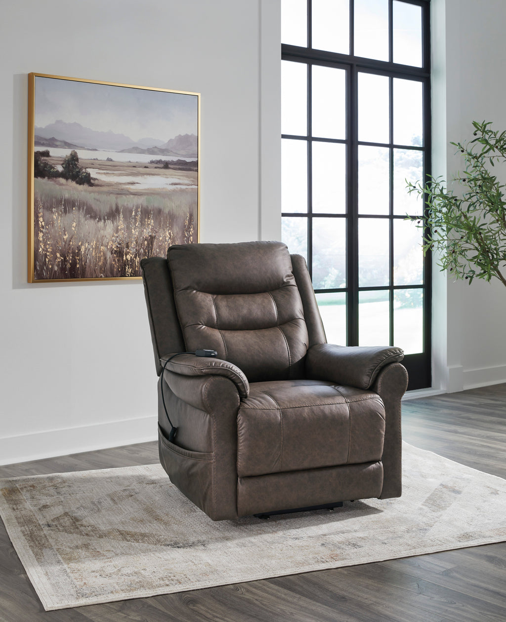 Oatman Power Lift Recliner - Reclining