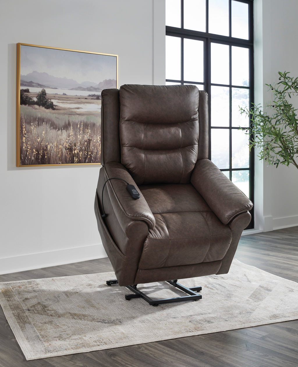 Oatman Power Lift Recliner - Reclining