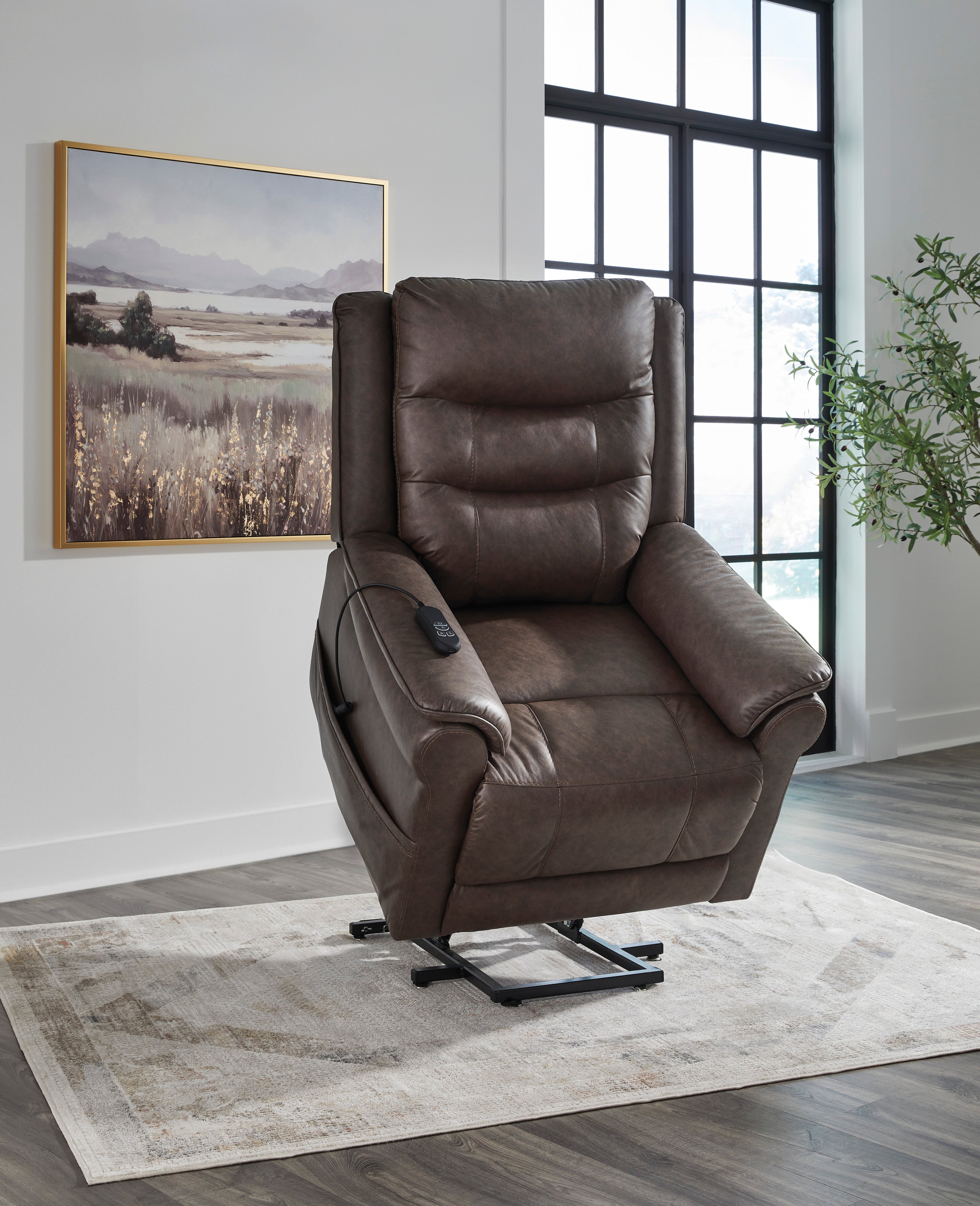 Oatman Power Lift Recliner - Reclining