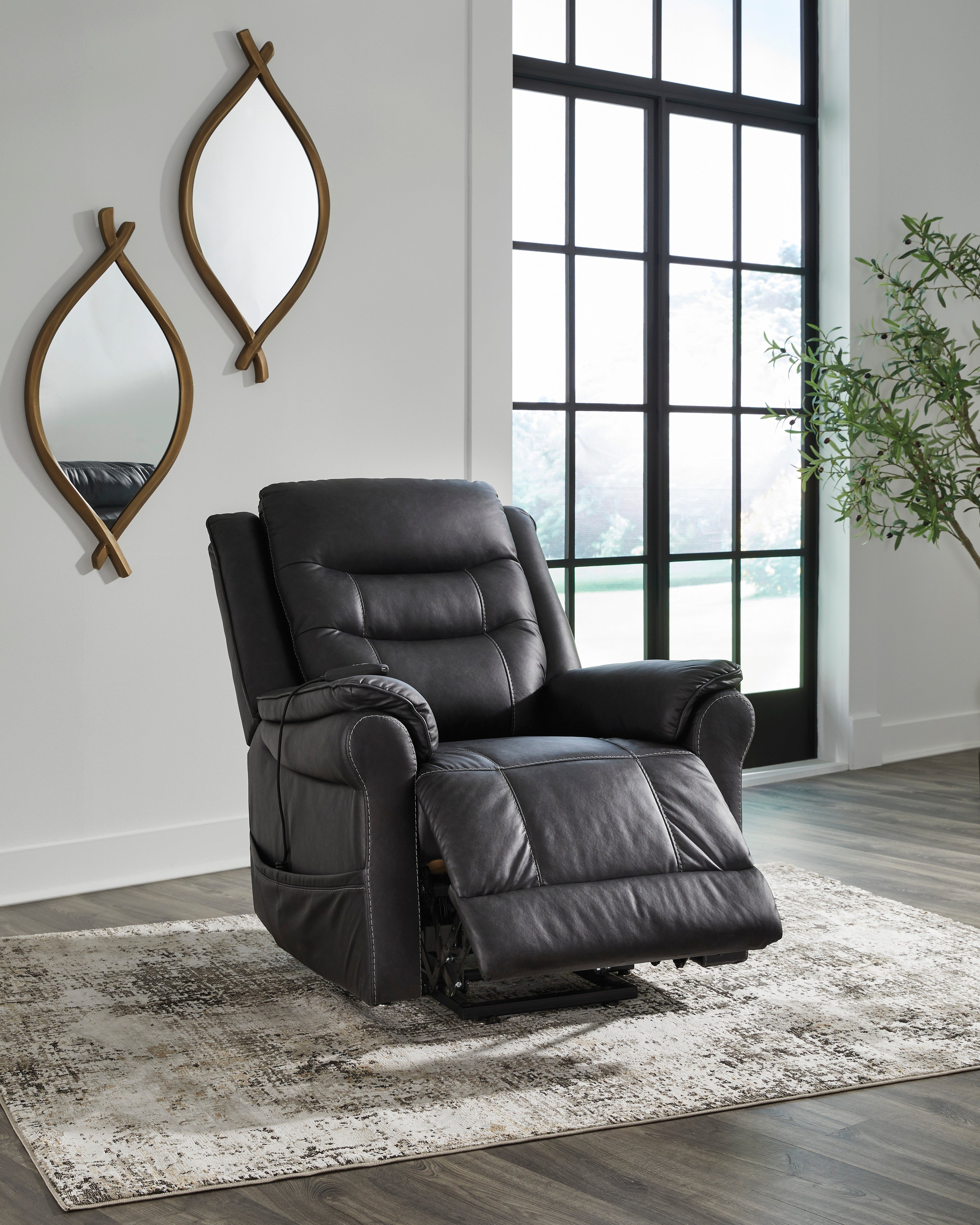 Oatman Power Lift Recliner - Reclining
