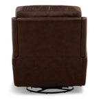 Karson Leather Power Swivel Glider Recliner - Reclining