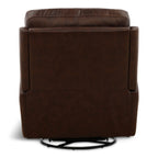 Karson Leather Power Swivel Glider Recliner - Reclining