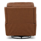 Karson Leather Power Swivel Glider Recliner - Reclining