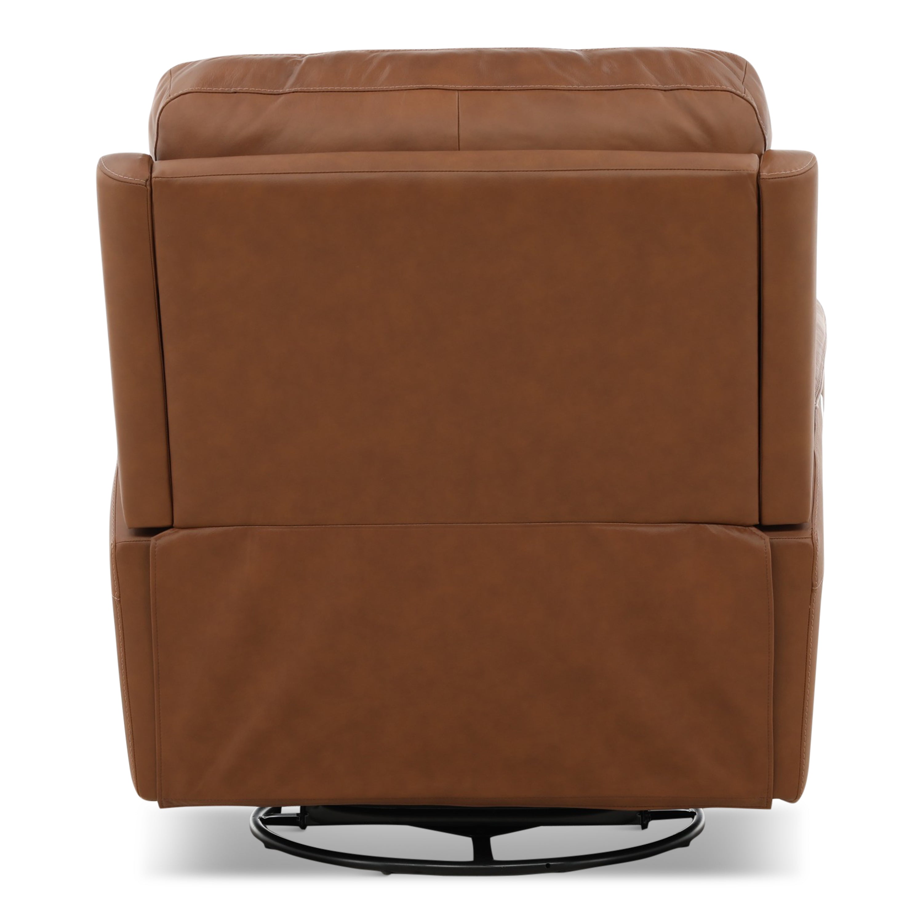 Karson Leather Power Swivel Glider Recliner - Reclining