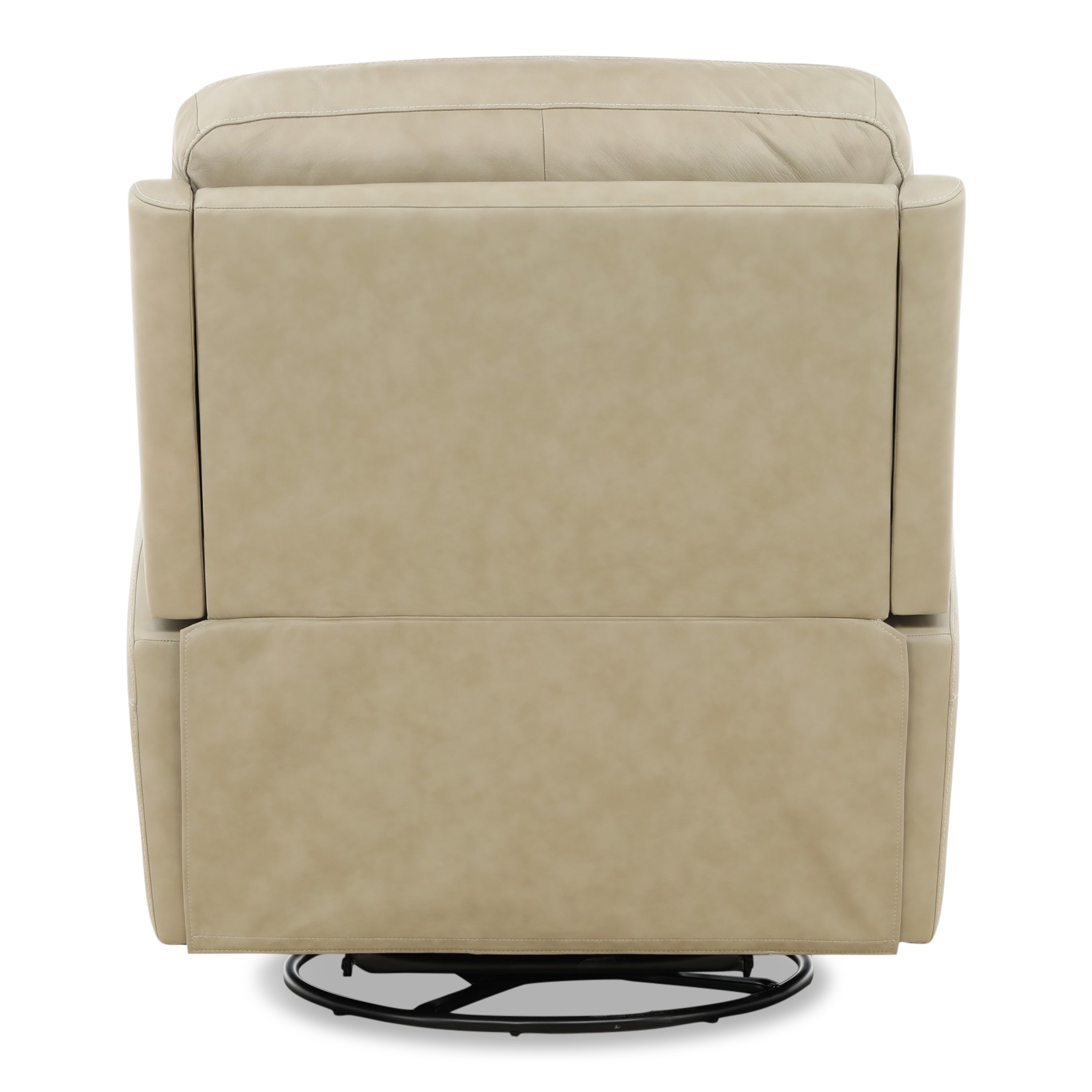 Karson Leather Power Swivel Glider Recliner - Reclining