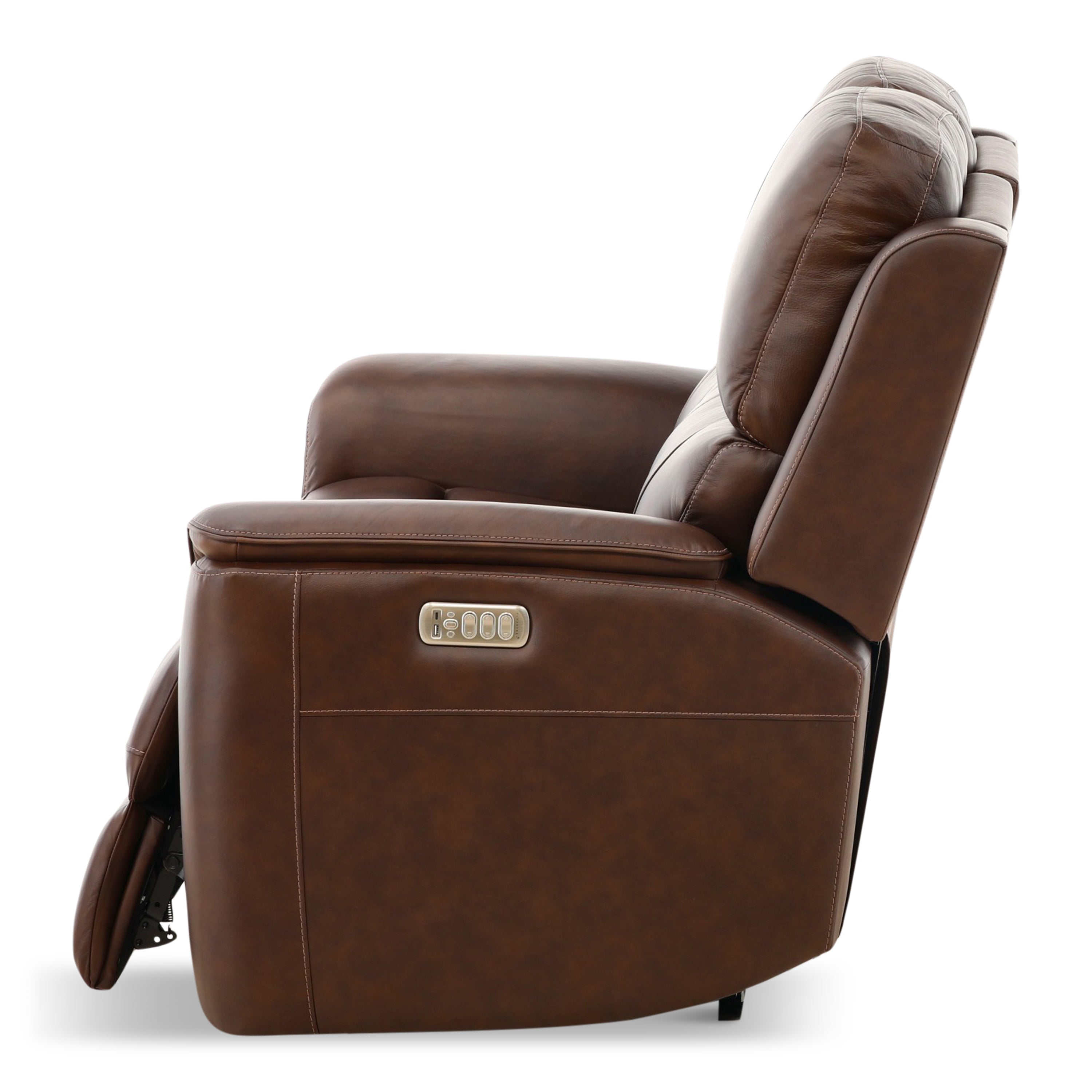 Karson Leather Power Reclining Loveseat - Indoor
