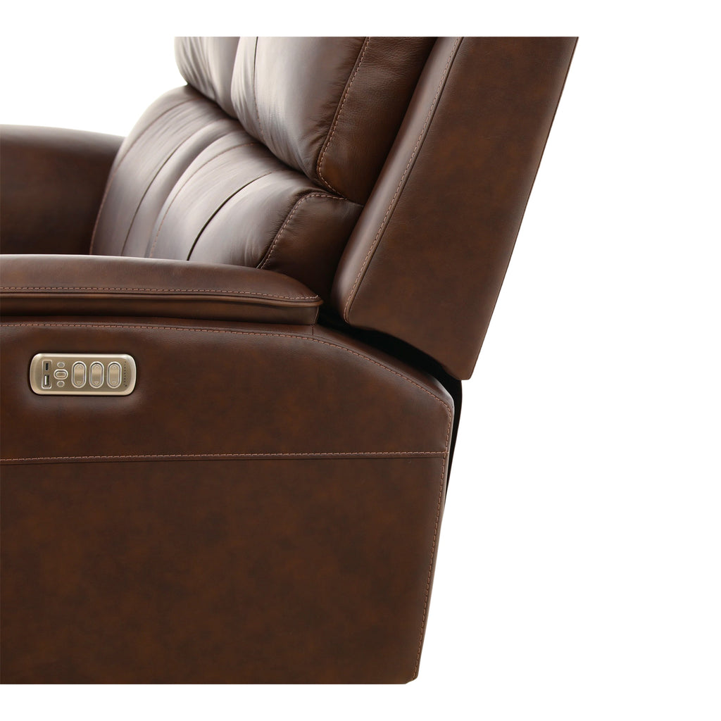 Karson Leather Power Reclining Loveseat - Indoor