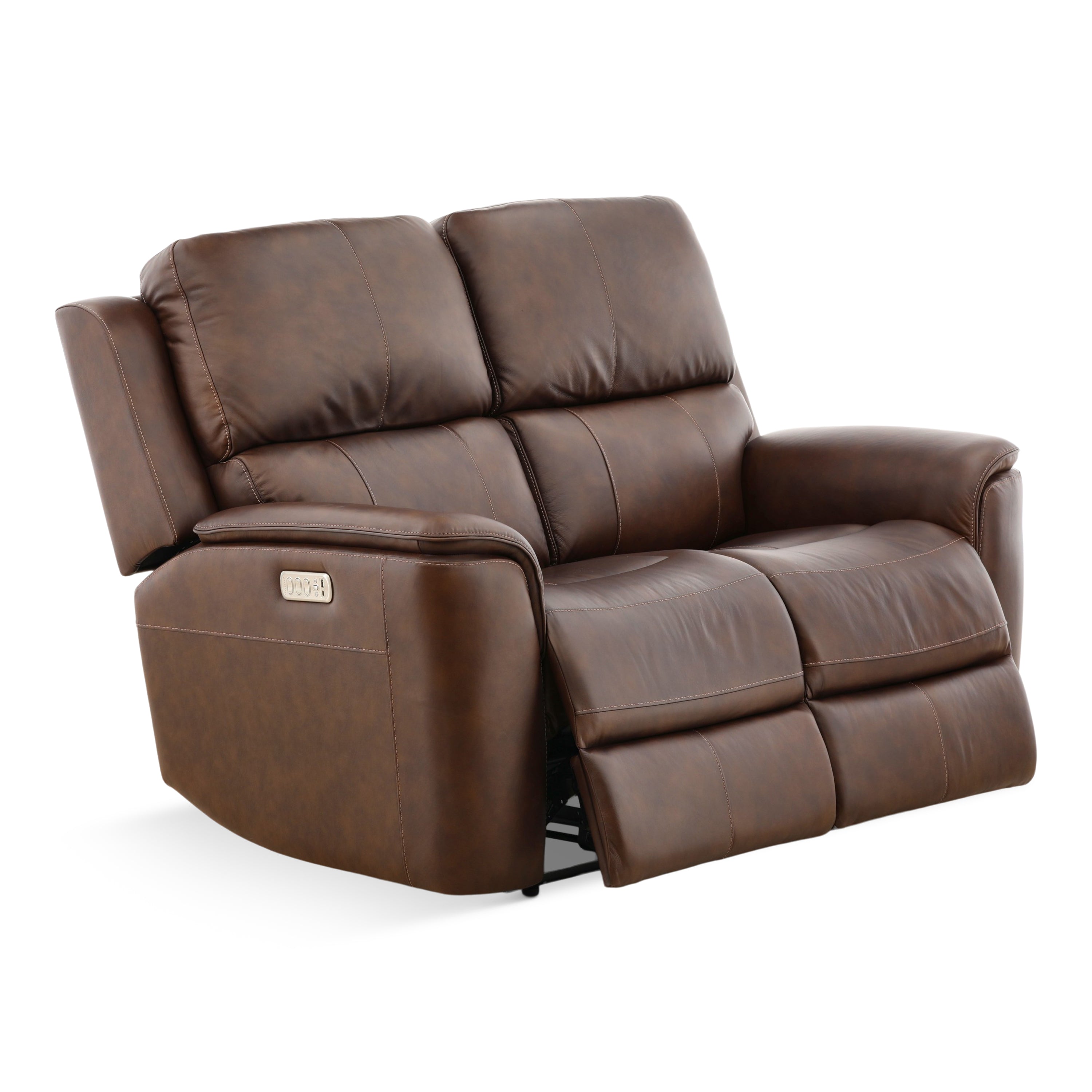 Karson Leather Power Reclining Loveseat - Indoor