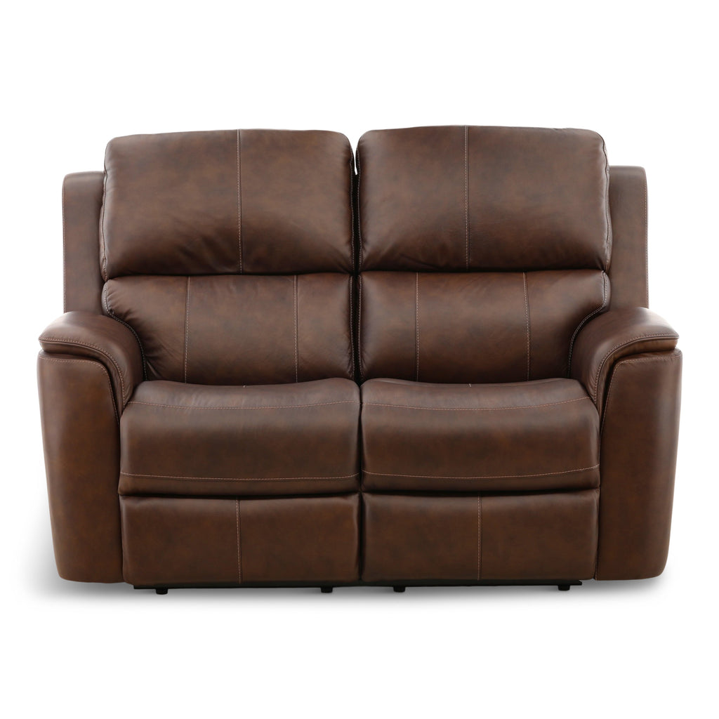 Karson Leather Power Reclining Loveseat - Indoor