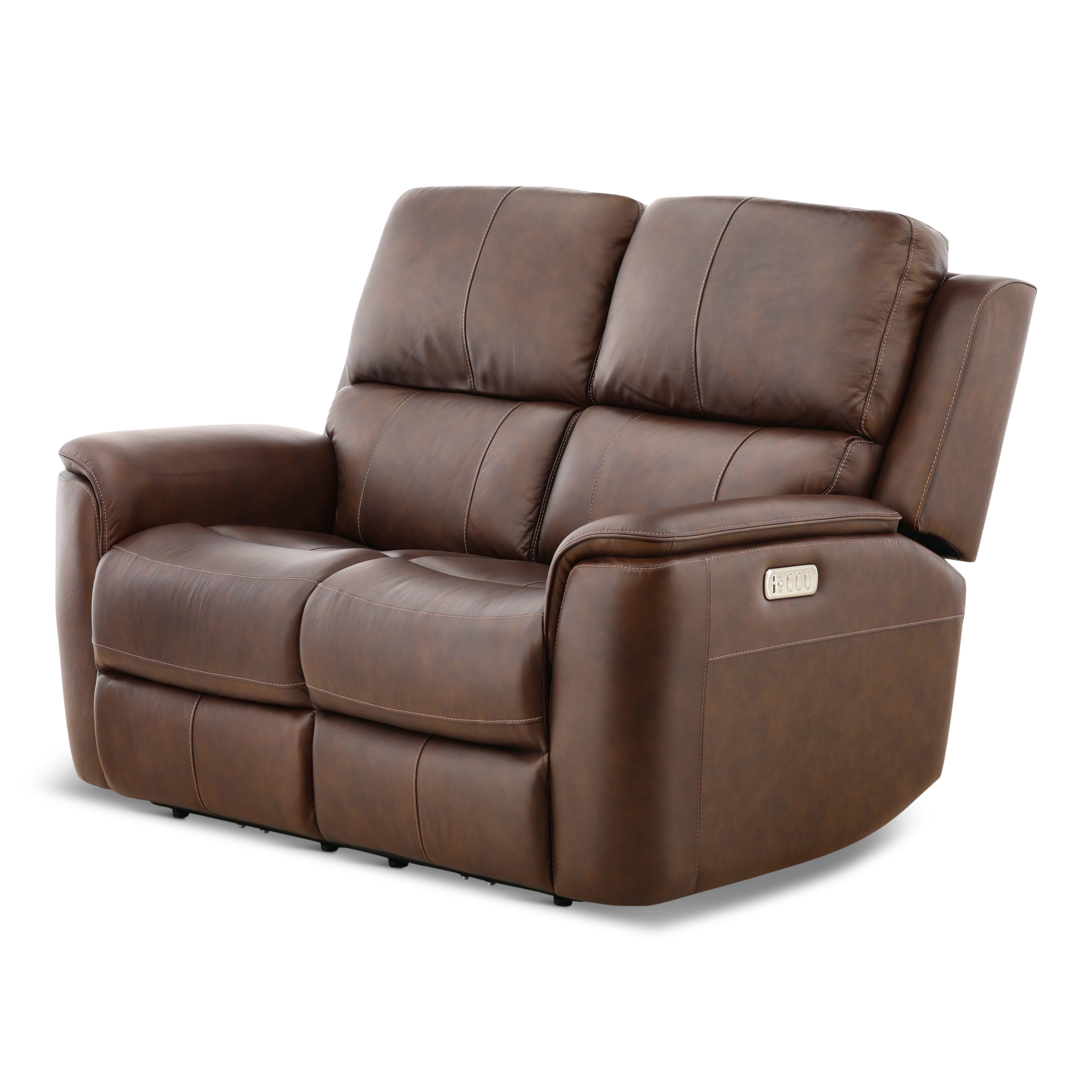 Karson Leather Power Reclining Loveseat - Indoor