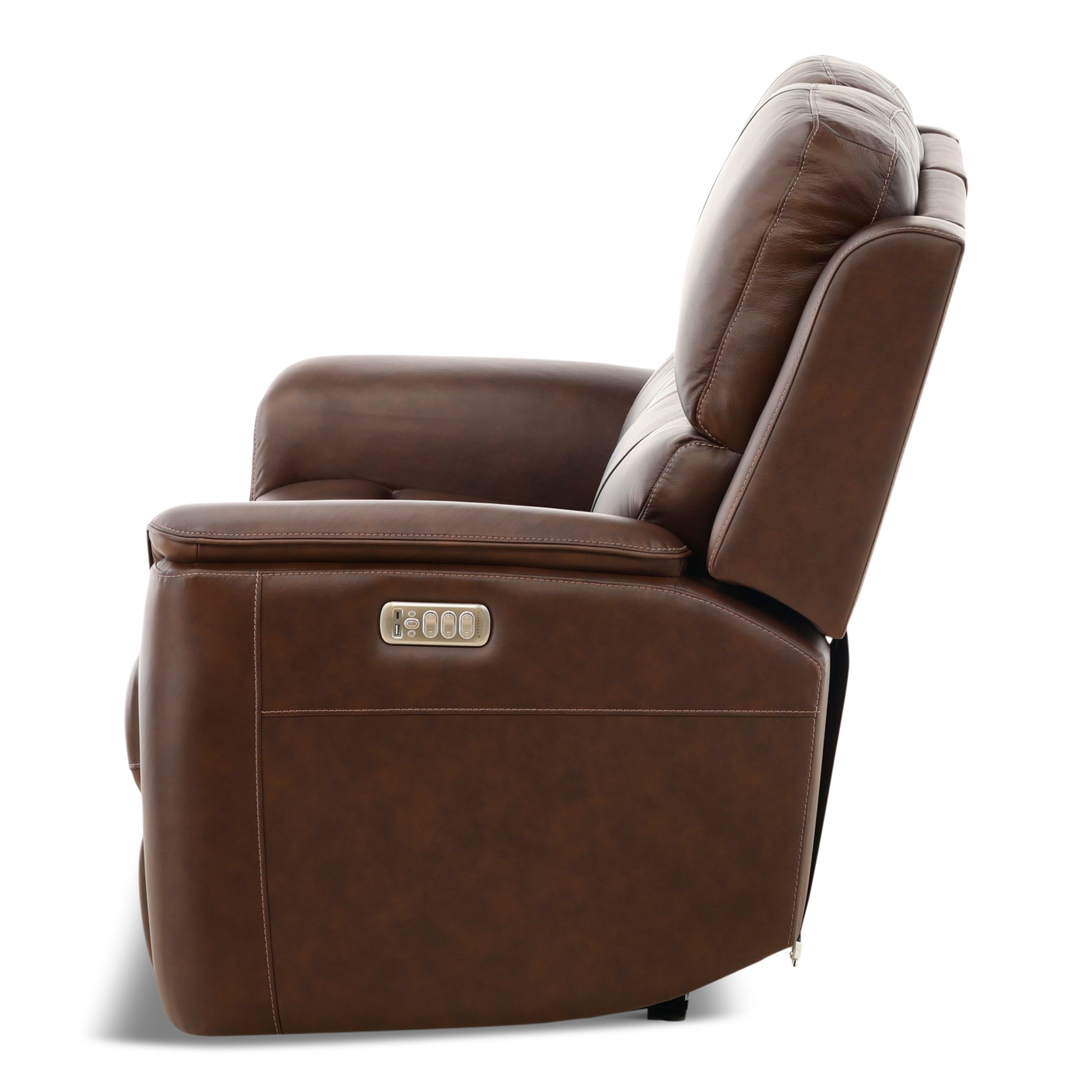 Karson Leather Power Reclining Loveseat - Indoor