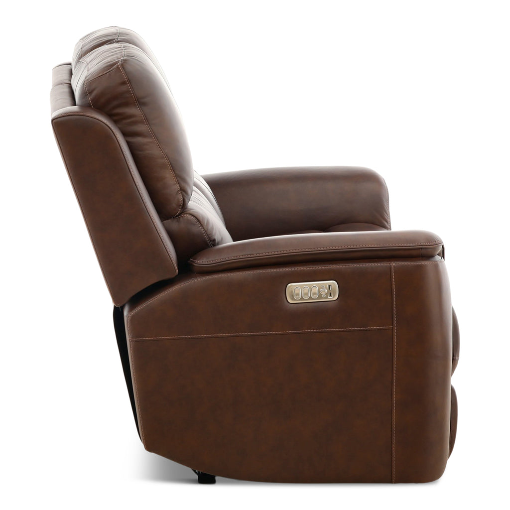 Karson Leather Power Reclining Loveseat - Indoor