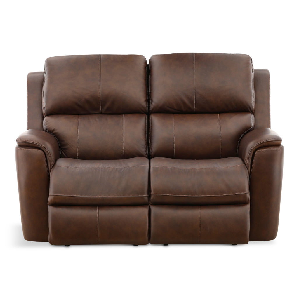 Karson Leather Power Reclining Loveseat - Indoor