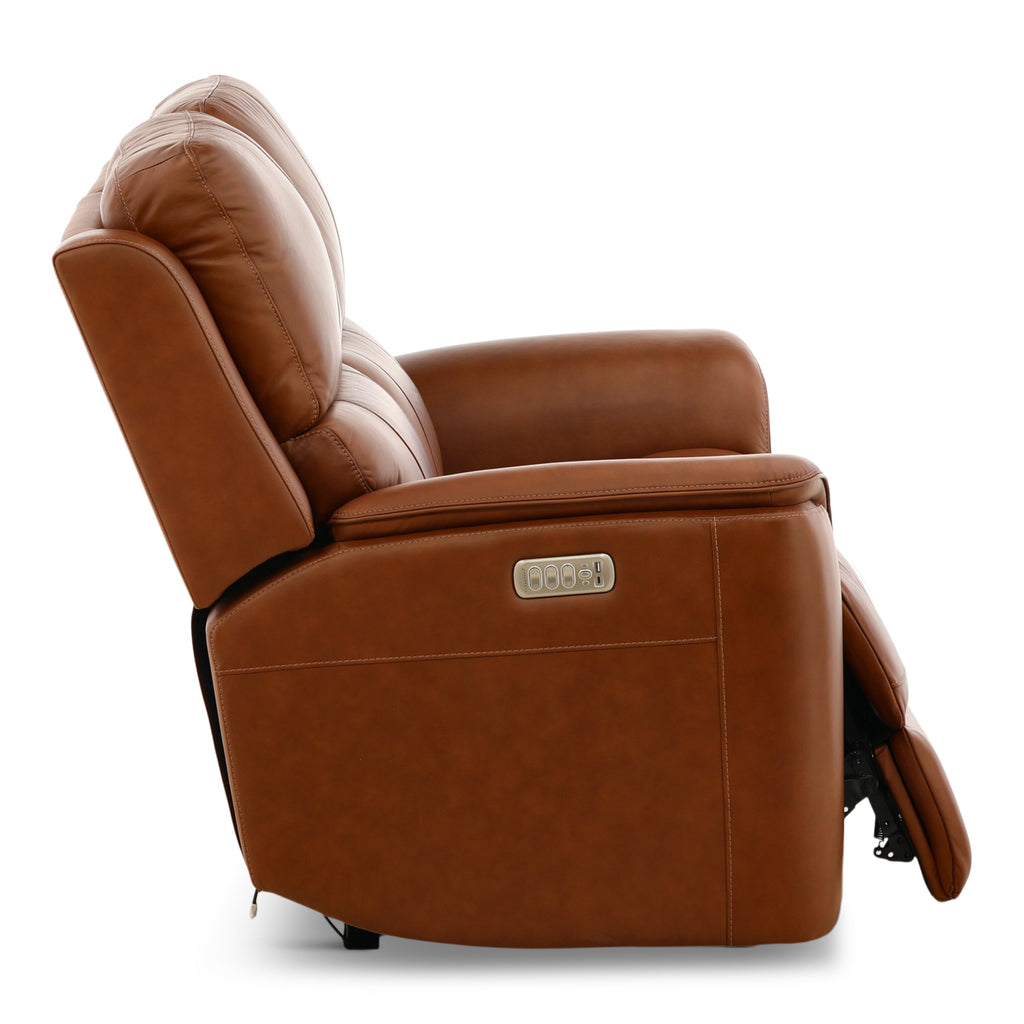 Carmen Leather Power Reclining Loveseat - Indoor
