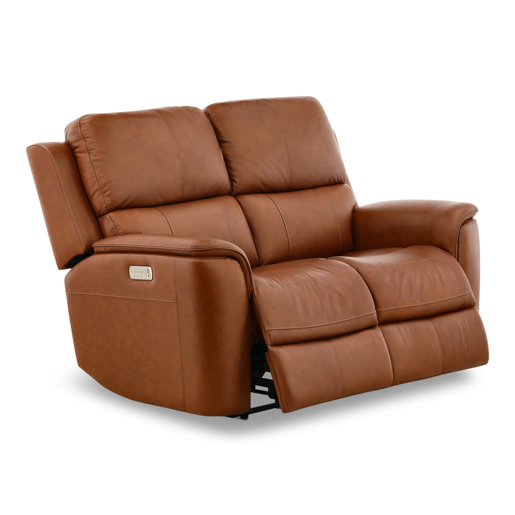 Carmen Leather Power Reclining Loveseat - Indoor