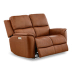 Carmen Leather Power Reclining Loveseat - Indoor