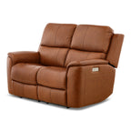 Carmen Leather Power Reclining Loveseat - Indoor