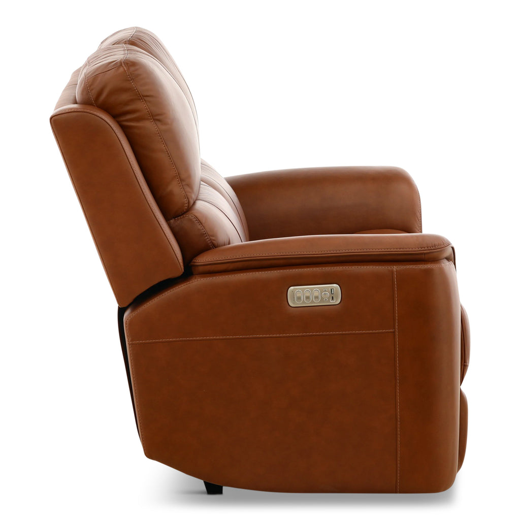 Carmen Leather Power Reclining Loveseat - Indoor