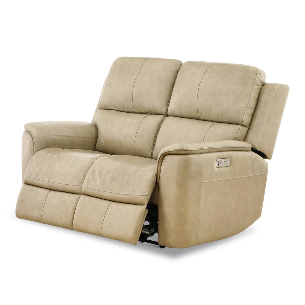Karson Leather Power Reclining Loveseat - Indoor