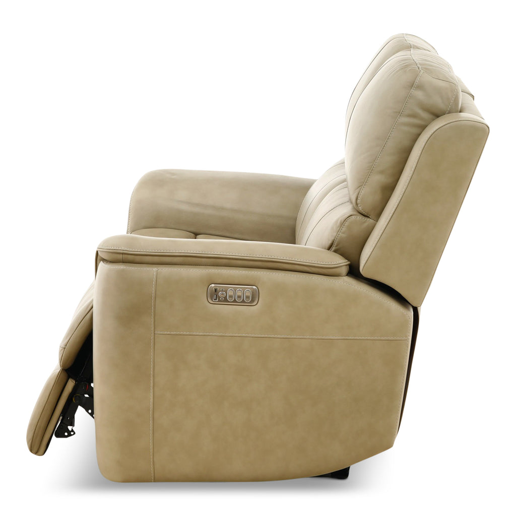 Karson Leather Power Reclining Loveseat - Indoor