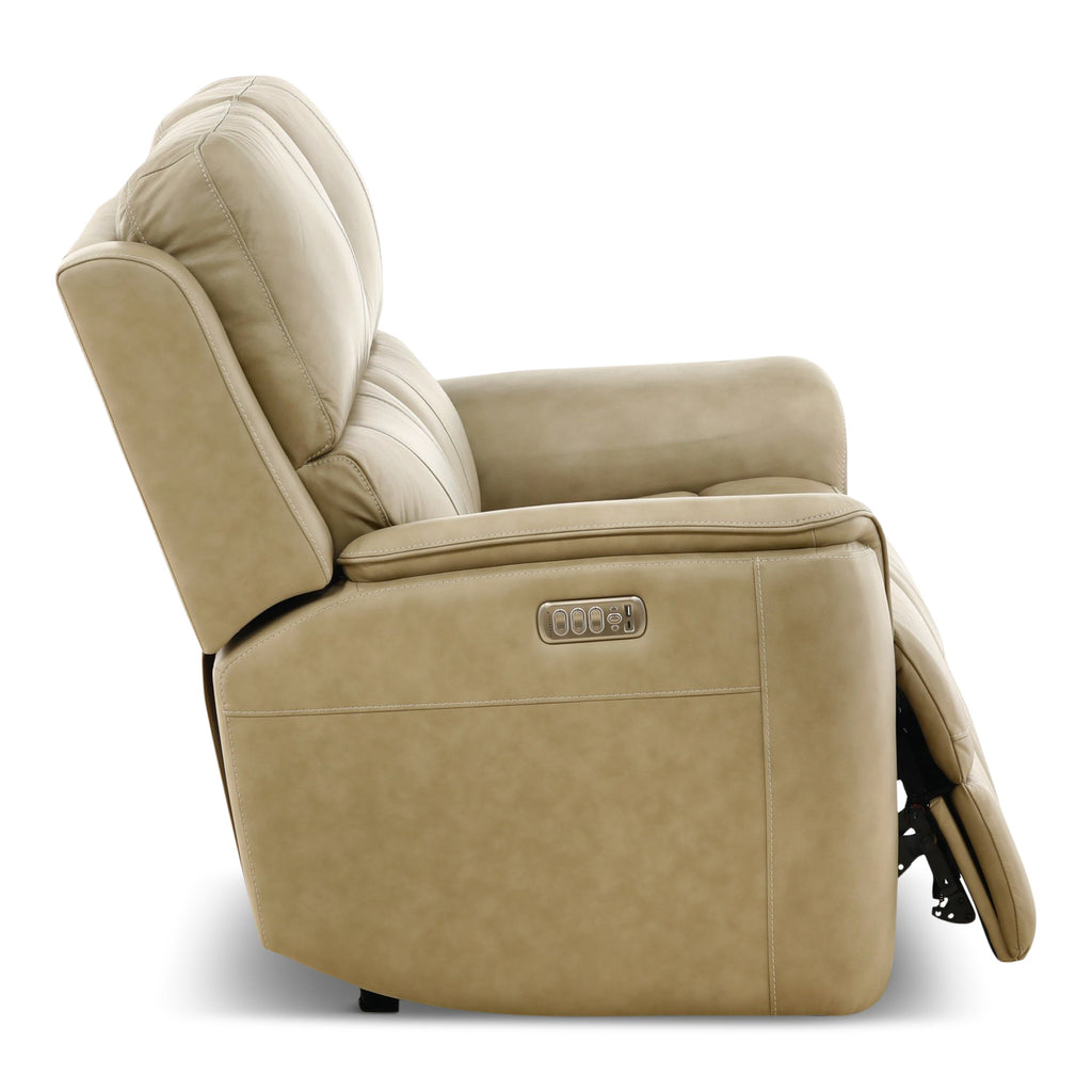 Karson Leather Power Reclining Loveseat - Indoor