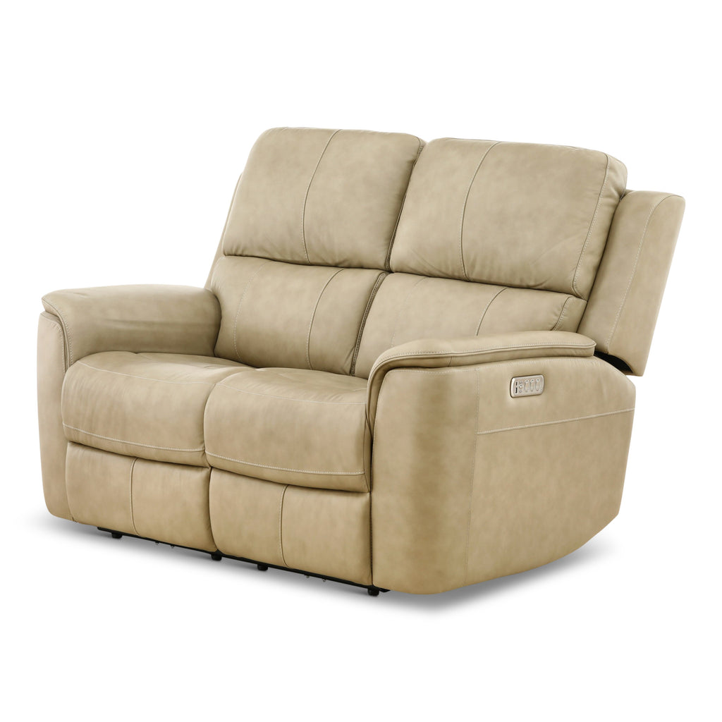 Karson Leather Power Reclining Loveseat - Indoor