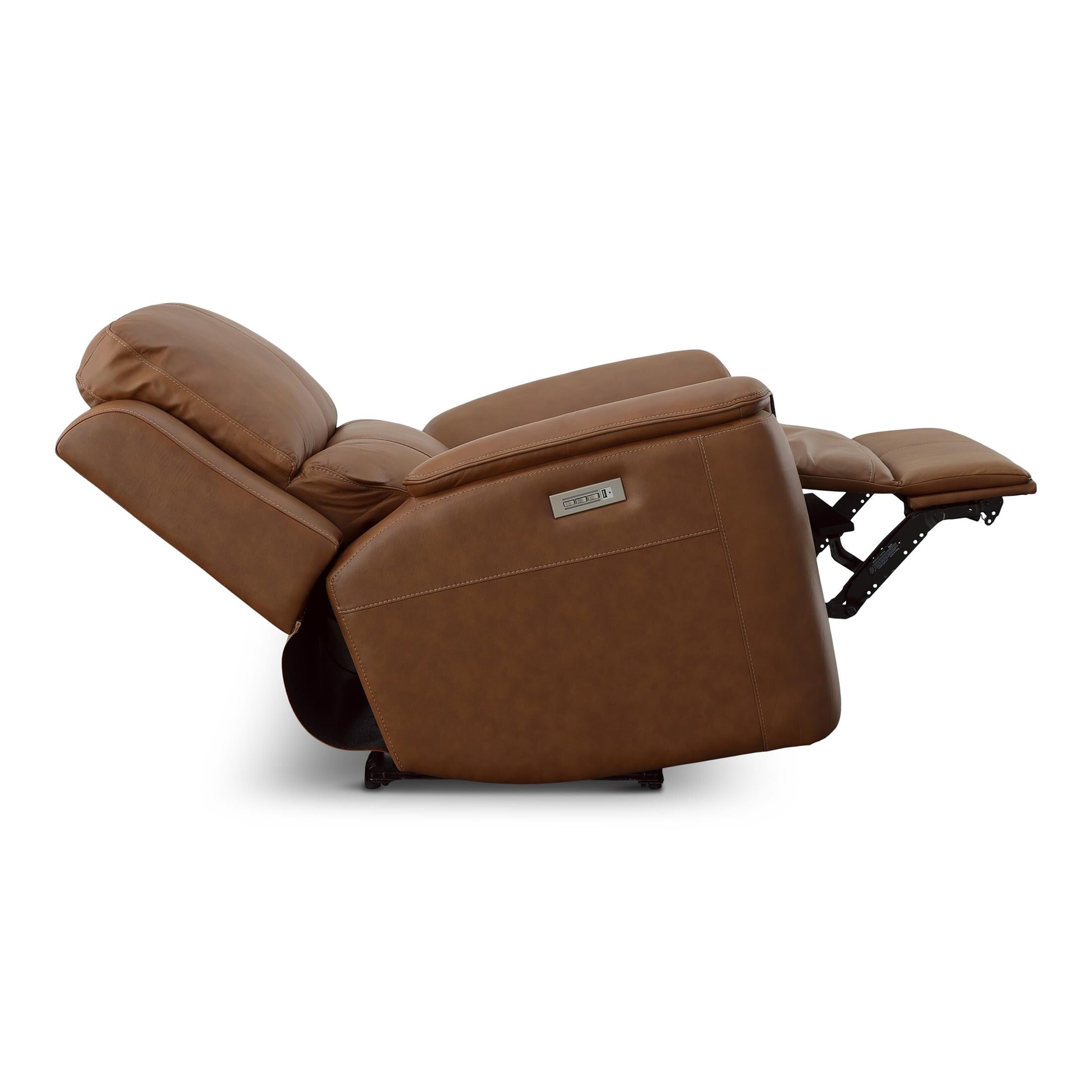 Carmen Leather Power Recliner - Reclining