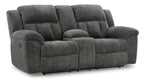 Frohn Reclining Console Loveseat - Fabric