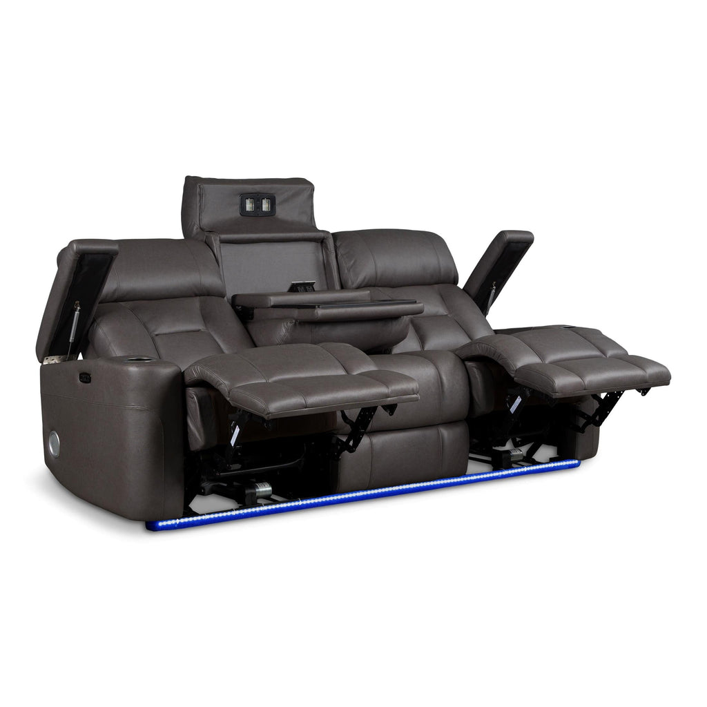 Fowler Power Sofa with Drop Down Table - Fabric