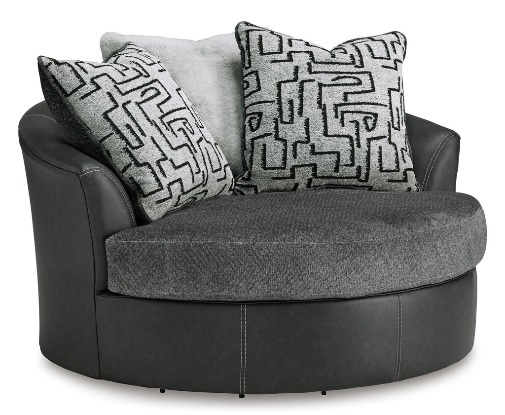 Brixley Pier Oversized Swivel Accent Chair - Fabric