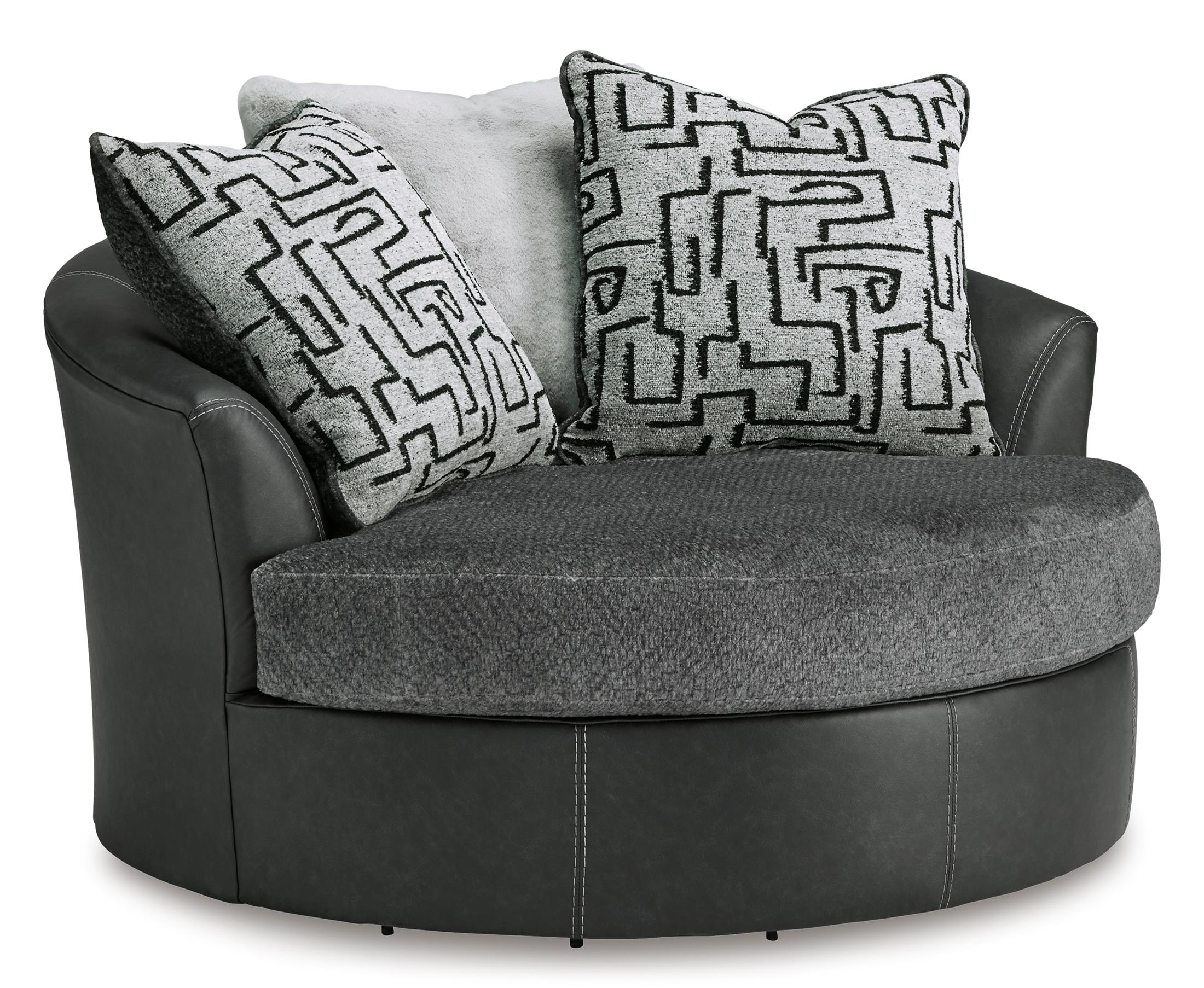 Brixley Pier Oversized Swivel Accent Chair - Fabric