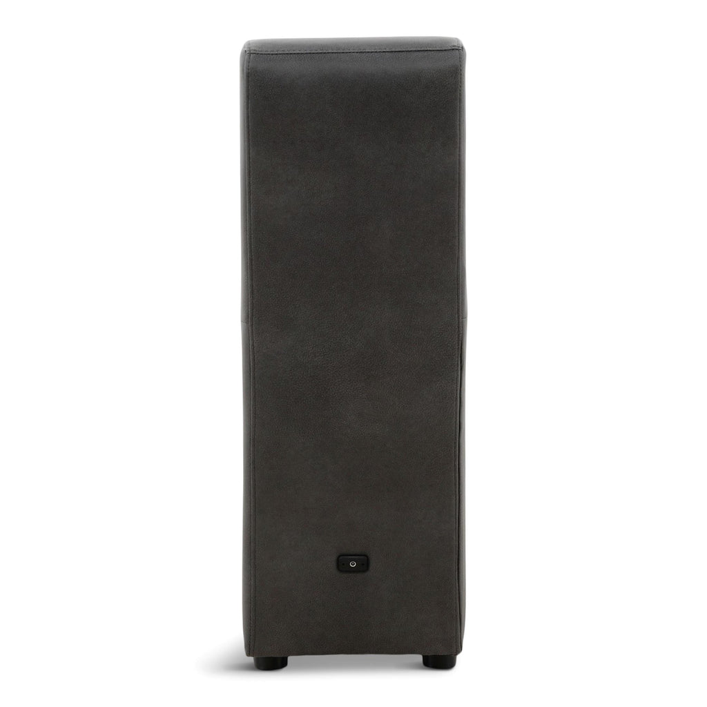 Modular Two Wood Top Storage Console - Charcoal