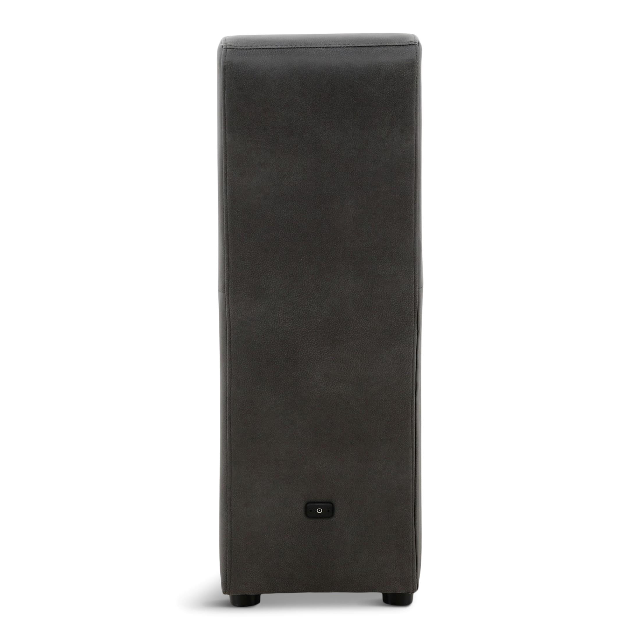 Modular Two Wood Top Storage Console - Charcoal