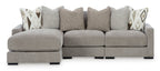 Aslan Court 3-Piece Sofa Sectional with Chaise - Set
