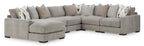 Aslan Court 6-Piece Sectional with Chaise - Set