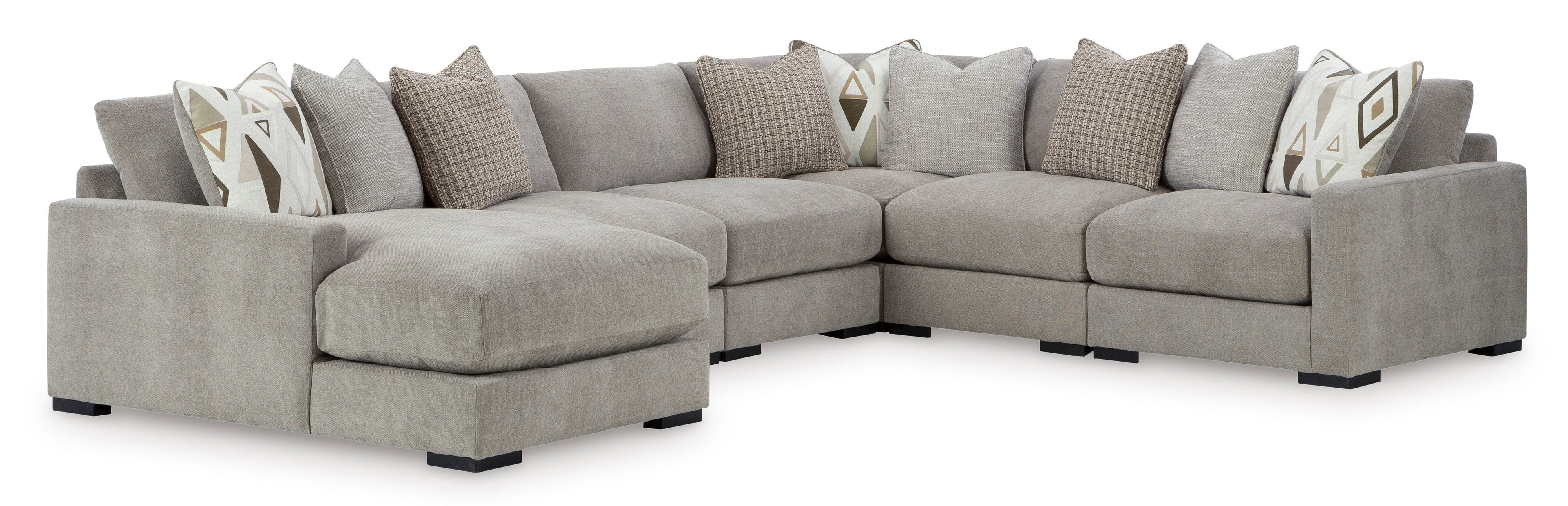 Aslan Court 6-Piece Sectional with Chaise - Set