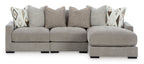 Aslan Court 3-Piece Sofa Sectional with Chaise - Set