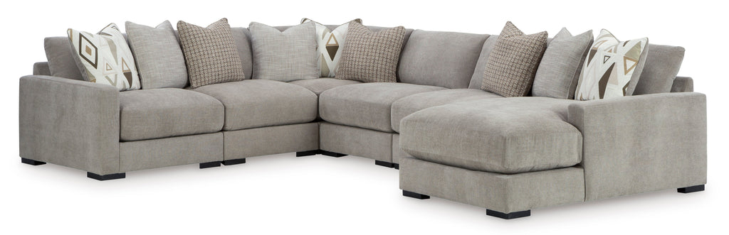 Aslan Court 6-Piece Sectional with Chaise - Set