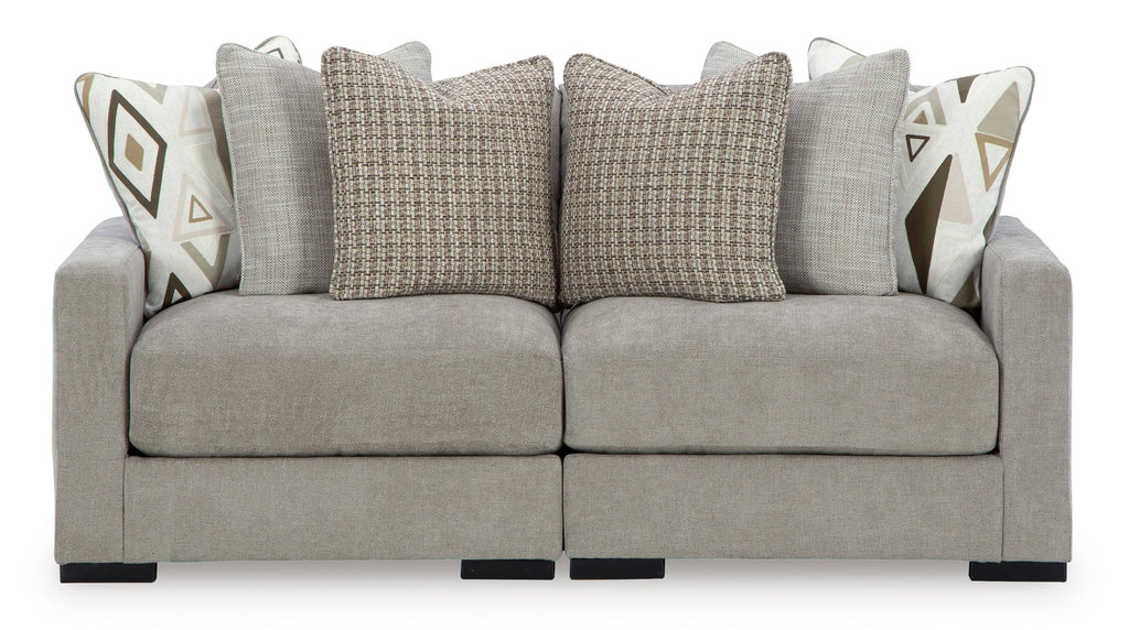 Aslan Court 2-Piece Loveseat Sectional - Set