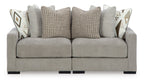 Aslan Court 2-Piece Loveseat Sectional - Set