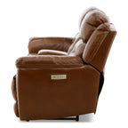 Armani Leather Power Console Loveseat - Console Table