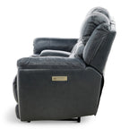 Armani Leather Power Console Loveseat - Console Table