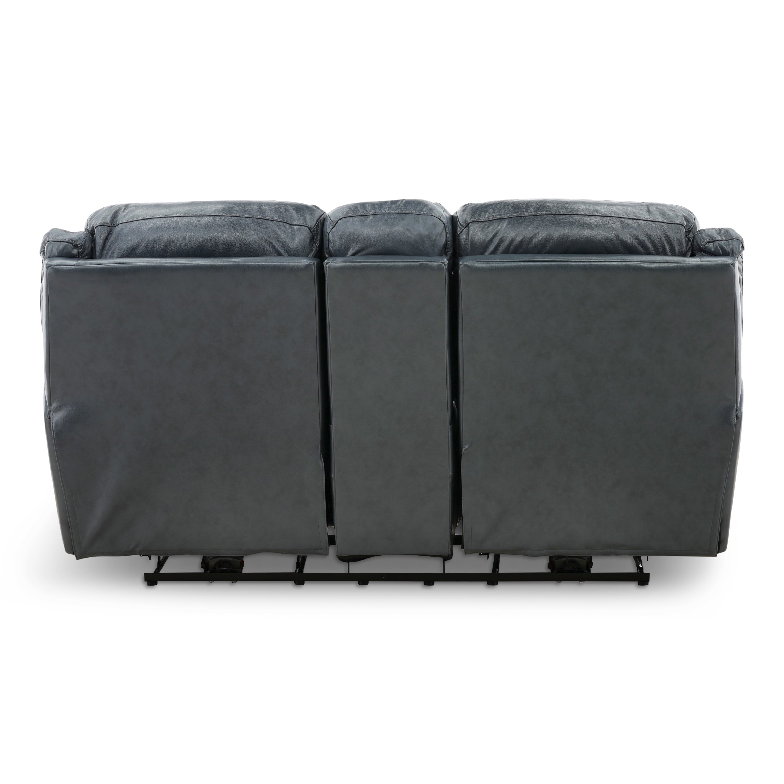 Armani Leather Power Console Loveseat - Console Table