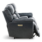 Armani Leather Power Console Loveseat - Console Table