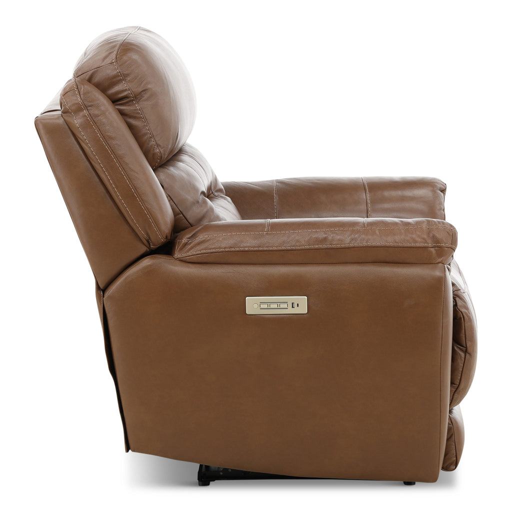 Armani Leather Power Recliner - Reclining