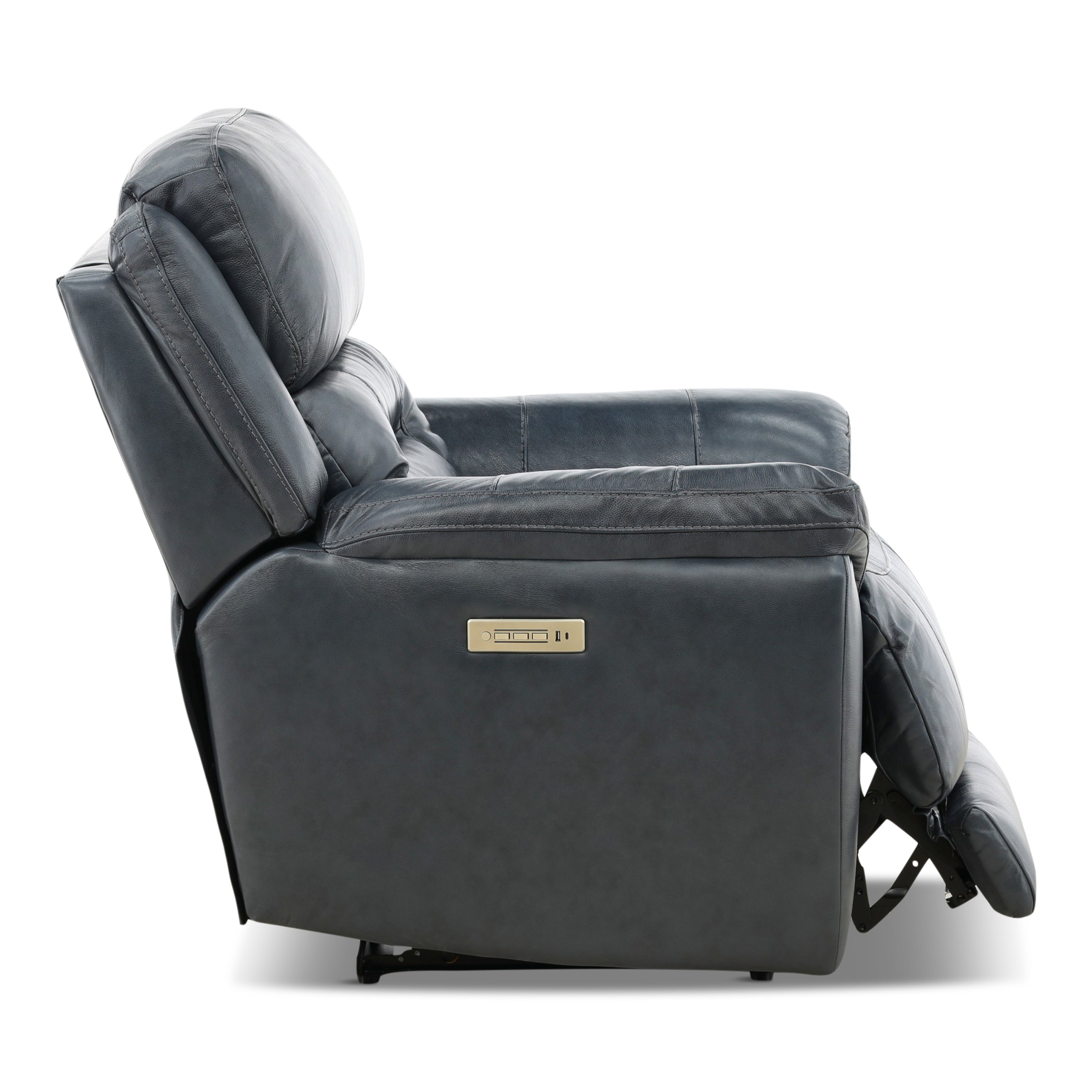 Armani Leather Power Recliner - Reclining
